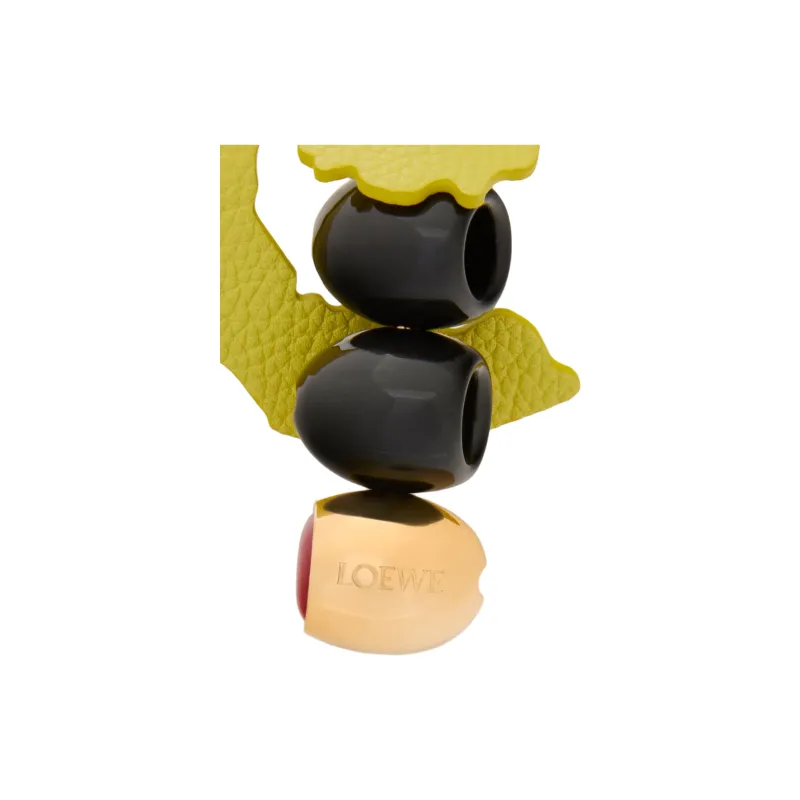 LOEWE Acetate & Brass Bag Accessory Women's Black & Gold-2