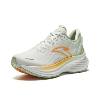 Anta Shock Absorbers With Slip Resistant Features Low Top Casual Running Shoes Men's White Green
