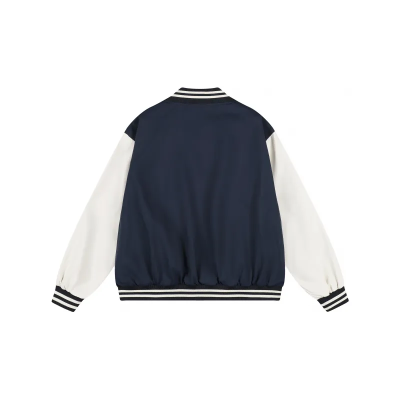 WOKXSS Baseball Jacket Unisex Black-9