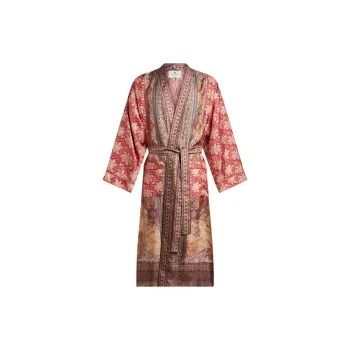 ETRO Floral Printed Belted Coat
