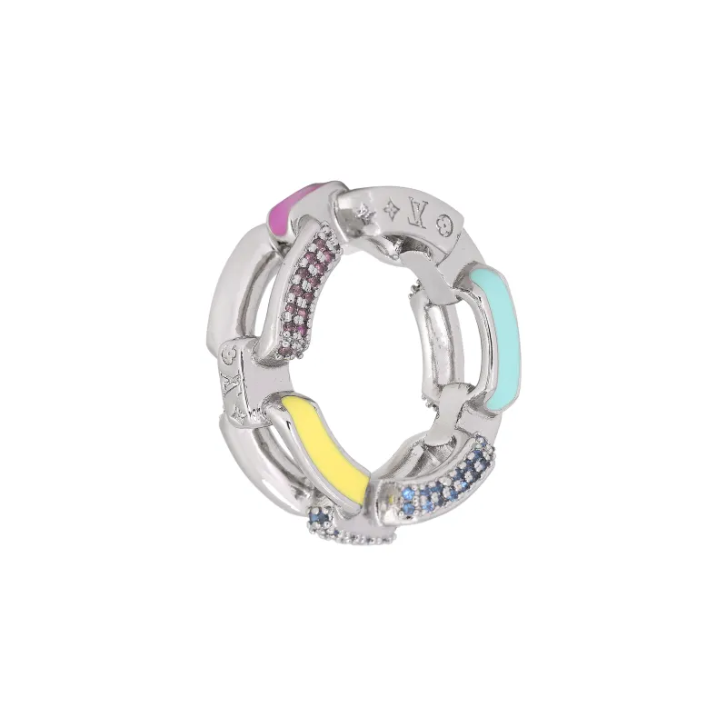 LOUIS VUITTON Metal Rings Men's Silver-0