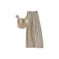 3368.5# Custard Camisole+Polka Dot White Pants