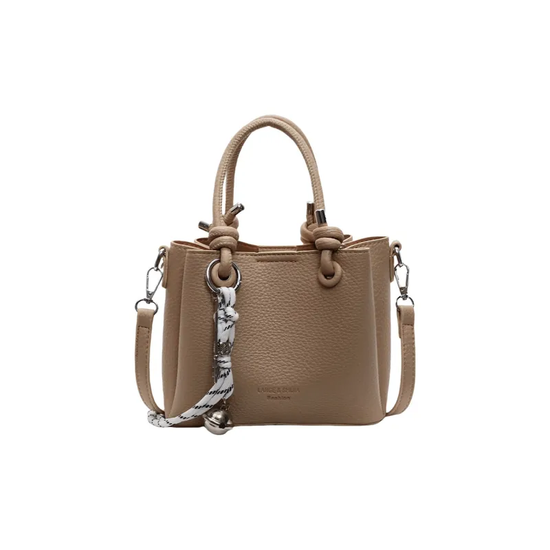 Yalu PU Handbags Shoulder Bag Crossbody Bag Women's Ecru/Black/Pink/Khaki-22