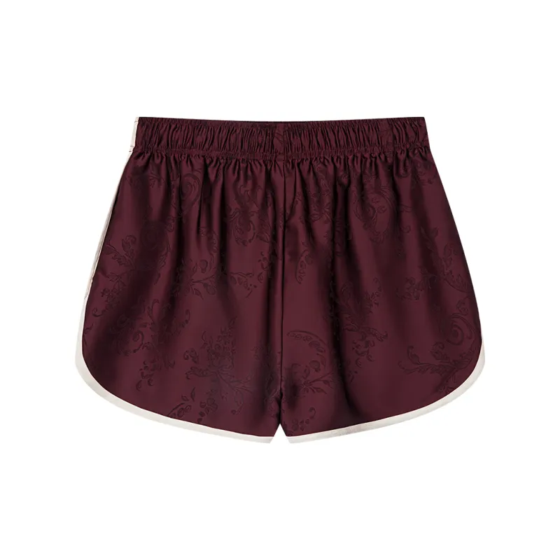 UOOYAA Casual Shorts Women's Burgundy-1