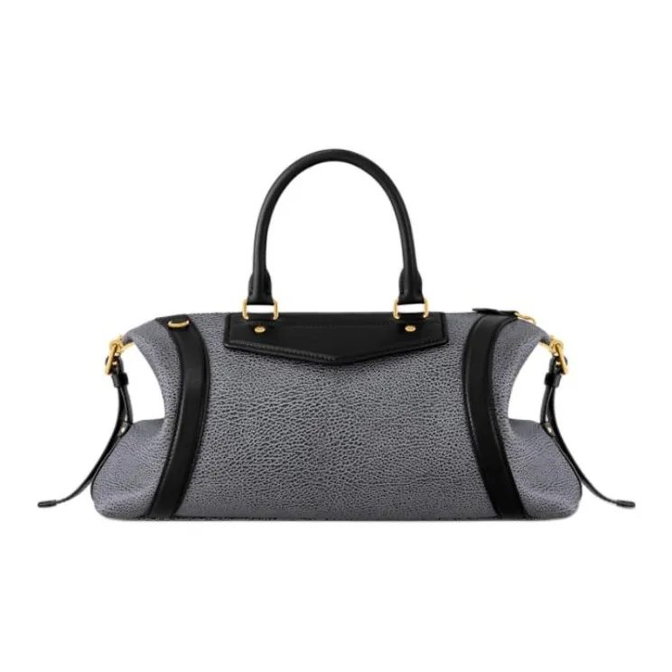 LOUIS VUITTON BIKER Sheepskin One Shoulder Handbags Medium Size Women's Denim Dark Gray-2