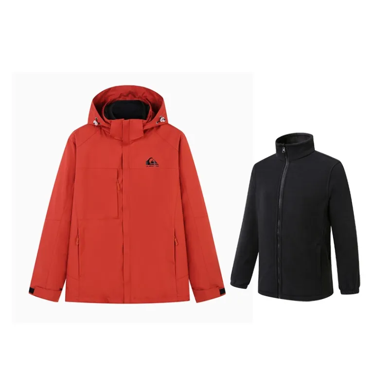 Quiksilver Waterproof, Windproof, Thermal, Water Repellent, Cold Resistant, Rainproof Windbreaker Jacket Unisex-7