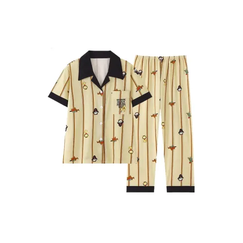 O'MESIK Pajama Set Women's Yellow