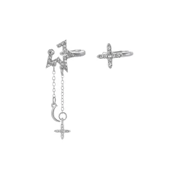 QIANFANGDAHUANGYE Zircon Clip On Earrings Women's