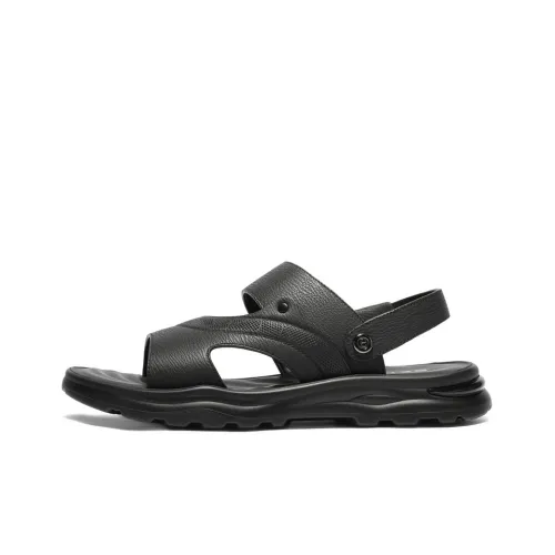 BELLE Beach Sandals Men Black, Brown