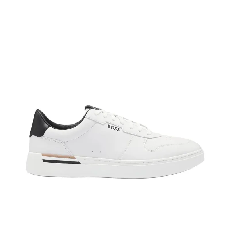 HUGO BOSS Clint Tenn Low Top Skateboard Shoes Men's White-1