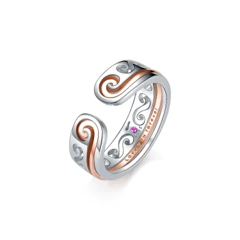 CENTURY&KINDLE S925 Silver Rings Unisex