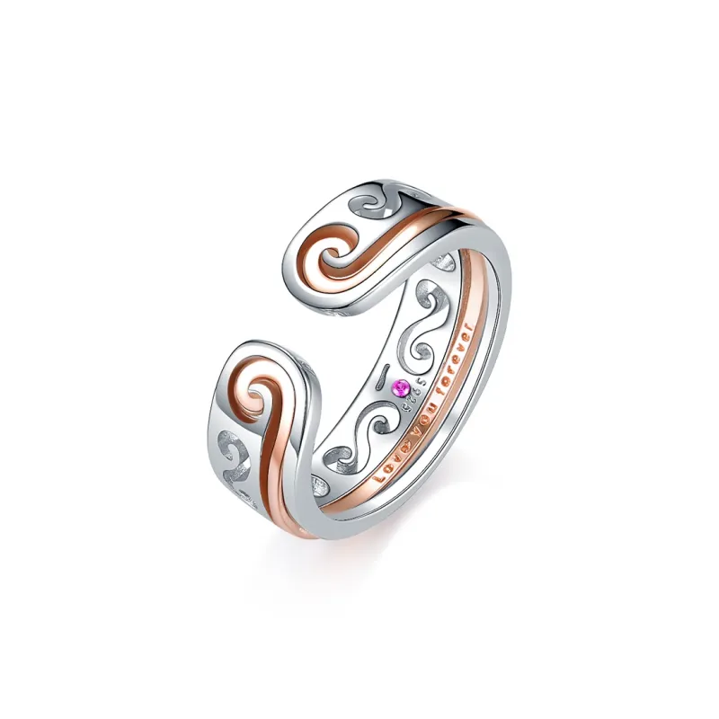 CENTURY&KINDLE S925 Silver Rings Unisex-0