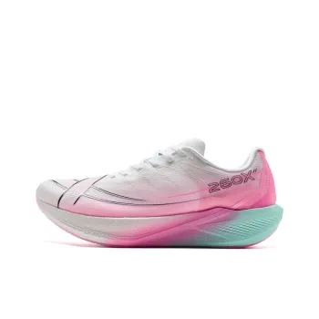 XTEP 260X 2.0 Running Shoes Men Low Top Classic White/Fluorescent Digital Pink