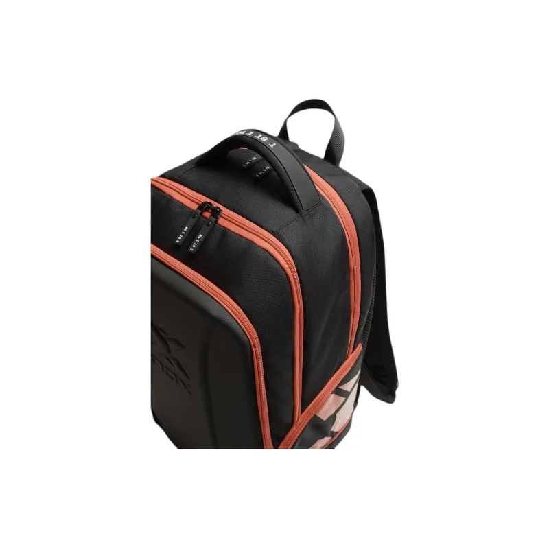 ZARA Polyester Ball Racket Bag Backpack Men's Black & Orange-6