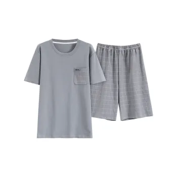 JINXU Pajama Set Men's Slate Gray