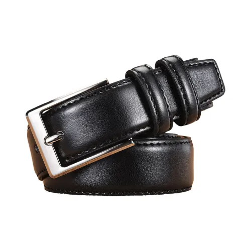 Yalu Cow Split Leather Belts Men's 3.3cm