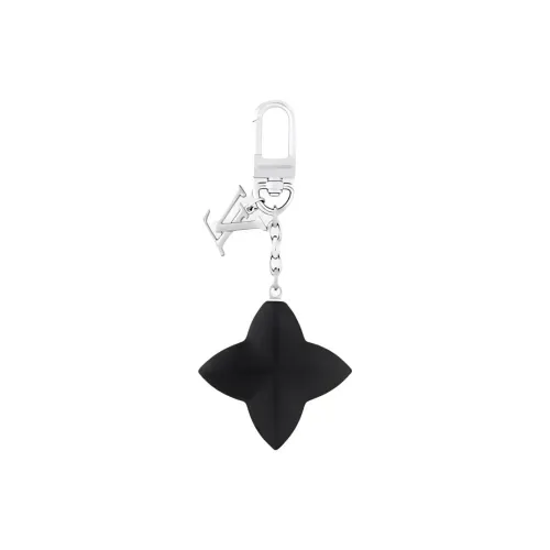 LOUIS VUITTON Metal, Leather Keychains Women's Black