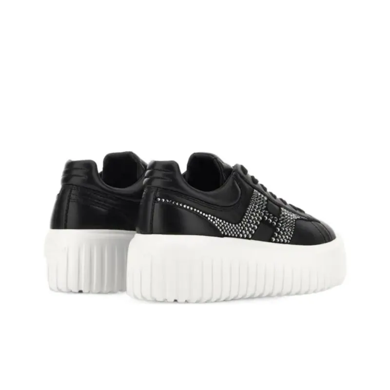 HOGAN H Stripes Embellished Lace Up Sneakers Women's-4