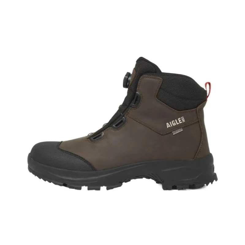 AIGLE Abrasion Resistant Short Outdoor Boots Men's Dark Brown-0