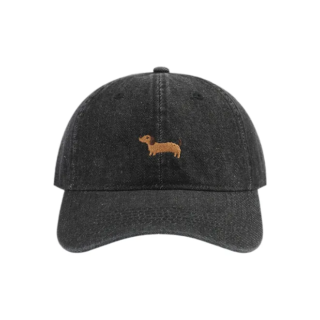 STUFFER Washable Denim Cotton Minimalist Style Versatile Baseball Cap Unisex-4