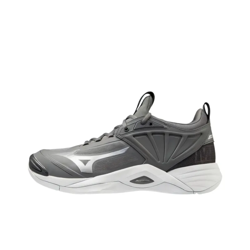 Mizuno Wave Momentum 2 Abrasion-Resistant Low-Top Training Shoes Women's Gray-0
