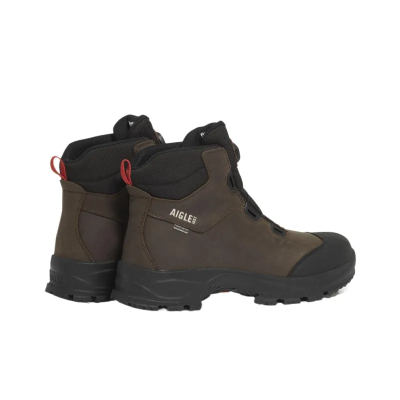 AIGLE Abrasion Resistant Short Outdoor Boots Men's Dark Brown-3