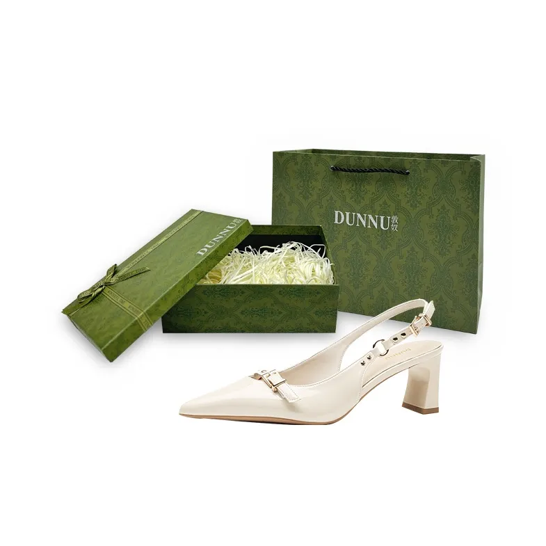 Dunnu Chunky Heel High Heels 6cm Women's Box Included-24