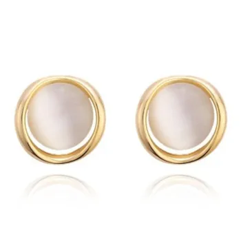 BNNYW Glass Cat Eye Stud Earrings Women's