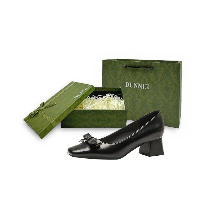 Dunnu Chunky Heel High Heels Women's Box Included-18