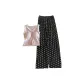 8311.5# Purple Camisole+Polka Dot Black Pants