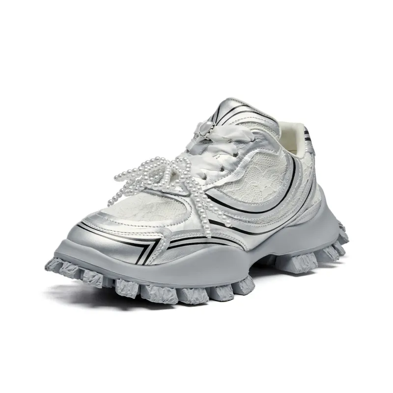 XMZY Polar Impression Series A Midsummer Night's Dream Durable Moisture-Wicking Low-Top Chunky Sneakers Women's-1