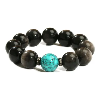 LIBALU Obsidian Bracelets Men's
