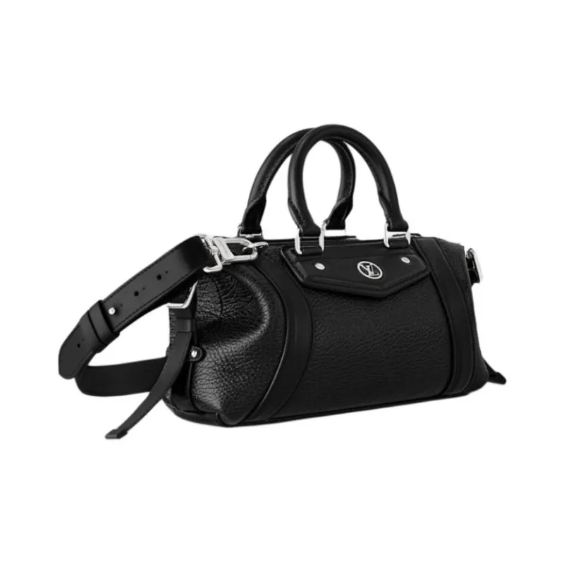 LOUIS VUITTON Sheepskin One Shoulder Handbags Extra Mini Women's Black-1