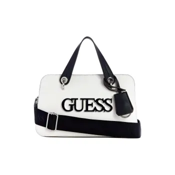 GUESS Artificial Leather Handbag Shoulder Bag Crossbody Bag Small Size Women's White