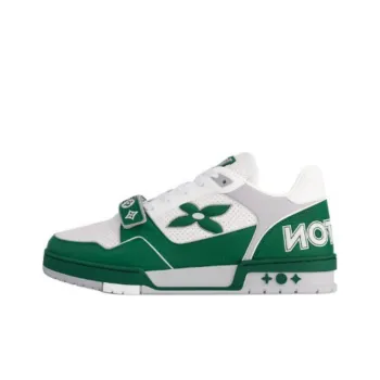 LOUIS VUITTON Trainer Low Top Skateboard Shoes Men's Green