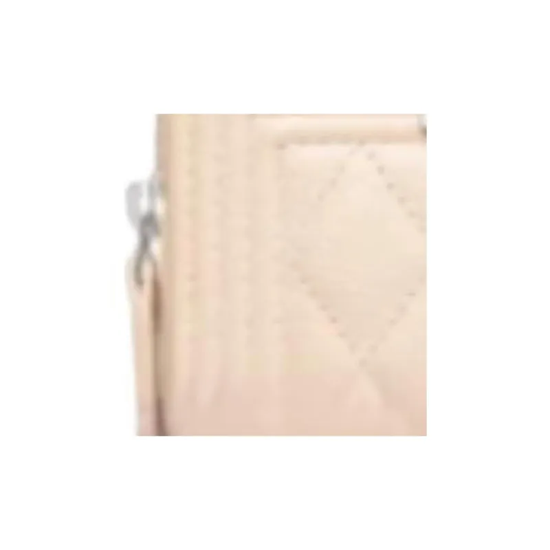 CHANEL Calfskin Coin Purse Women's Light Beige-2
