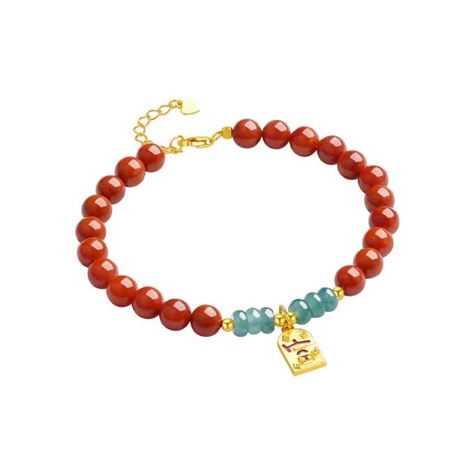 CHOW TAI SENG Southern Red Agate Bracelets Unisex-0