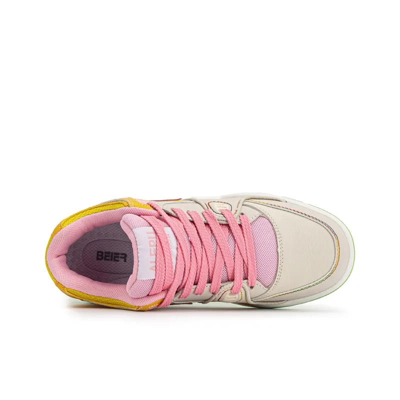 BEIER Low-Top Skateboard Shoes Unisex Cherry Blossom Pink-41