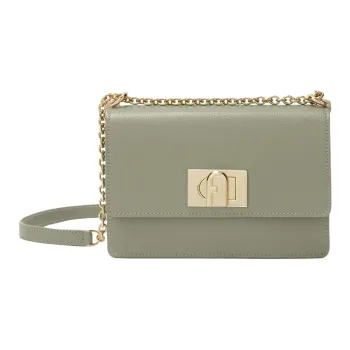 Furla 1927 Collection Textured Leather Shoulder Bag Crossbody Bag Mini Women's Dragon Tongue Blue