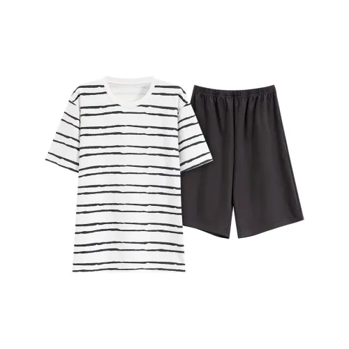 JINXU Pajama Set Women's Light Gray