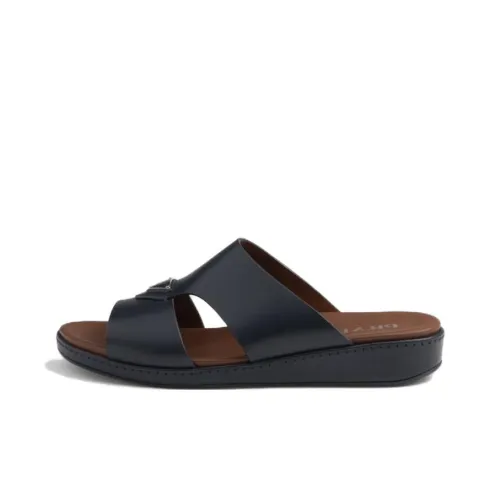 PRADA Odor-Resistant Slide Slippers Women's Marine Blue