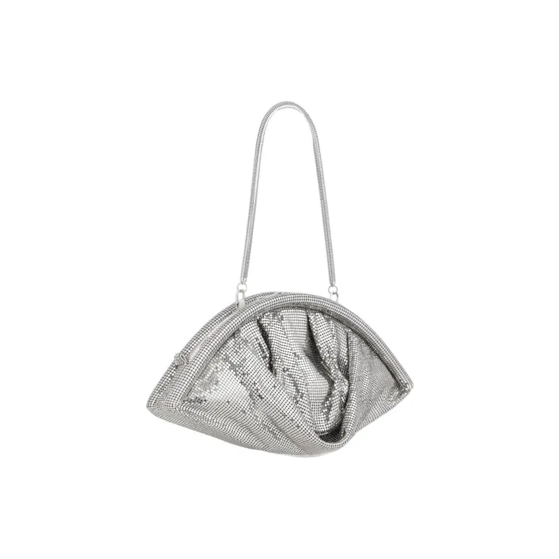 Paco Rabanne Brass Shoulder Bag Women's Silver-1