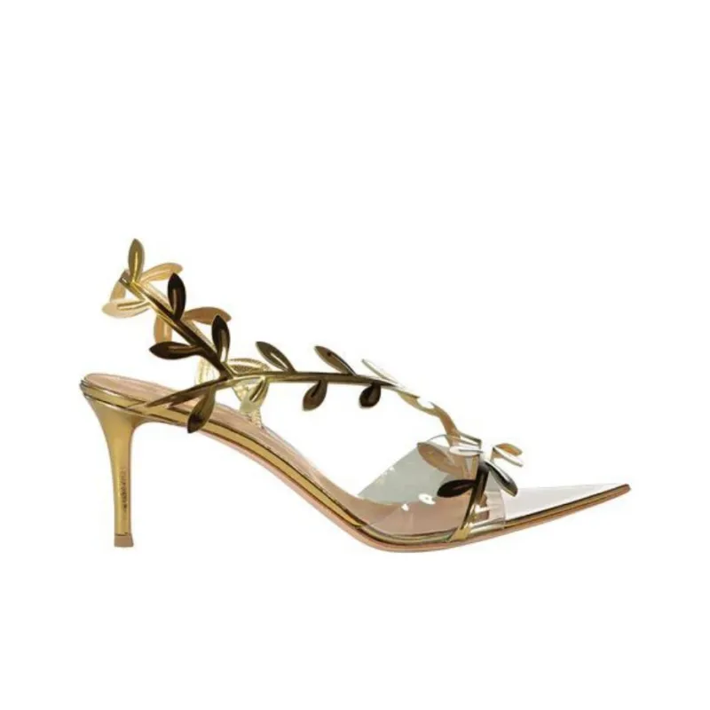 GIANVITO ROSSI One Strap Sandals Women's Gold-1