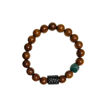 Zhiyi Golden Sandalwood Bracelets Unisex