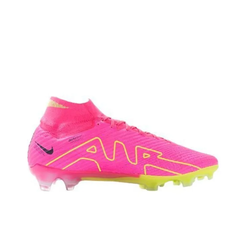 Nike Zoom Mercurial Superfly 9 FG Rubber Long Studs Support Impact-Resistant Soccer Shoes Men's Pink-1