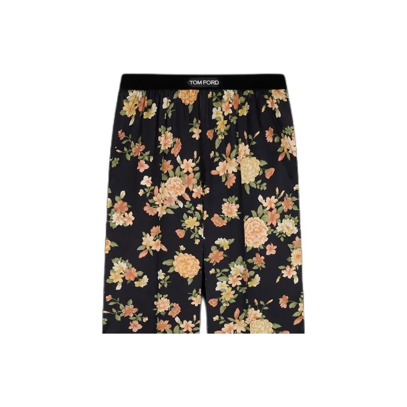 TF Pajama Pants Women's Black Pink-1