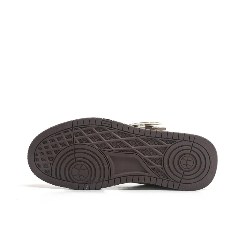 Nam Po Wan x Jifffly Slip-Resistant Water-Resistant Balance Low-Top Skateboard Shoes Unisex Beige Burgundy-11
