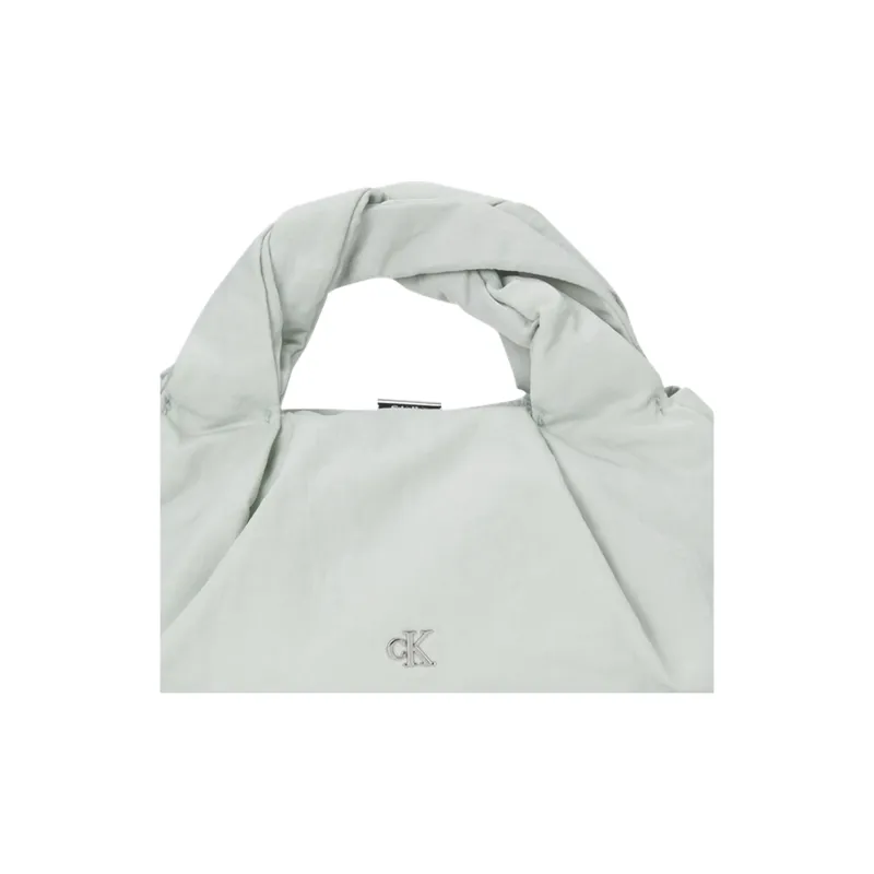 CALVIN KLEIN Fabric Cloud Bag Handbag Medium Size Women's Light Pea Green-5
