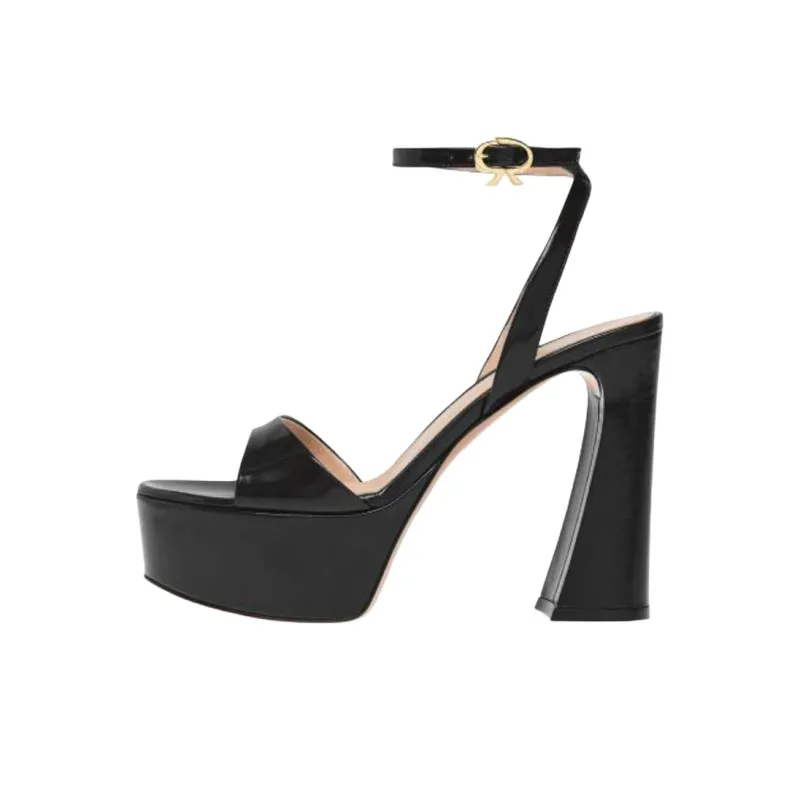 GIANVITO ROSSI One Strap Sandals Women's Black-0