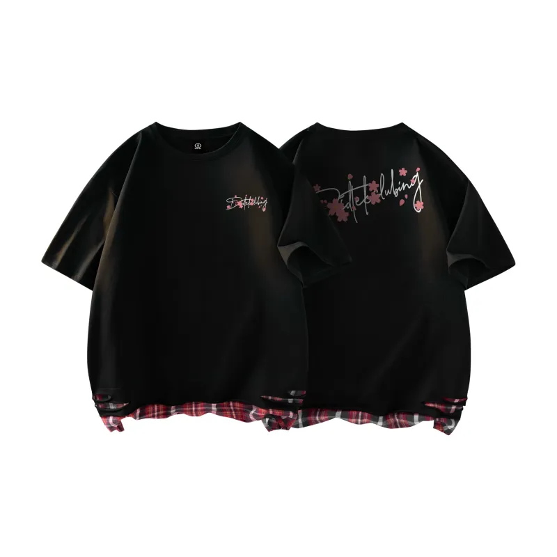 DIDTEK Drop Shoulder Sleeve Short Sleeved T Shirts Unisex-2